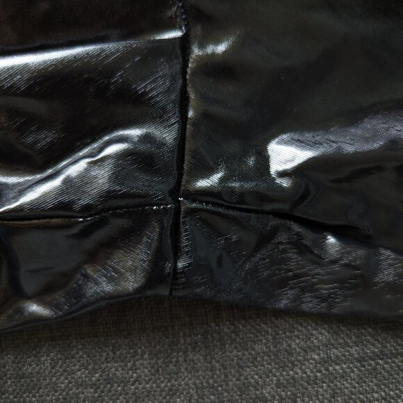 Aritzia Wilfred Free Wet Look Black Daria Pants - Picture 6 of 10